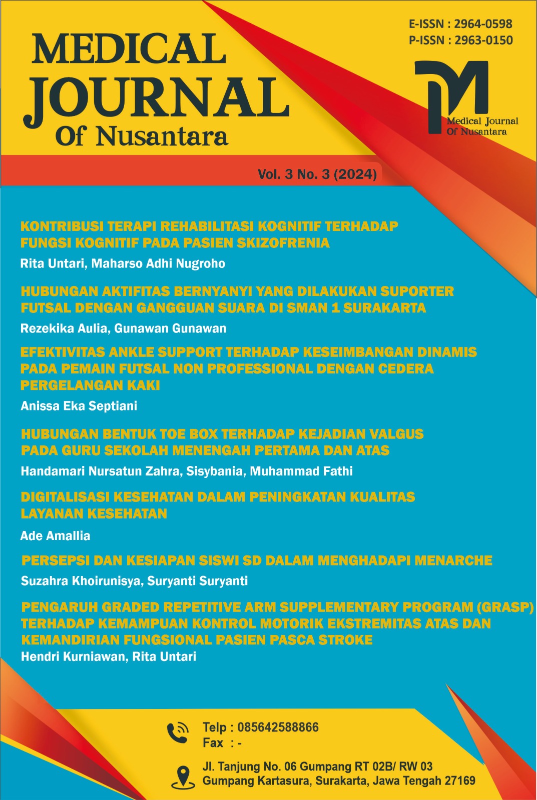 					View Vol. 3 No. 3 (2024): Medical Journal of Nusantara (MJN)
				